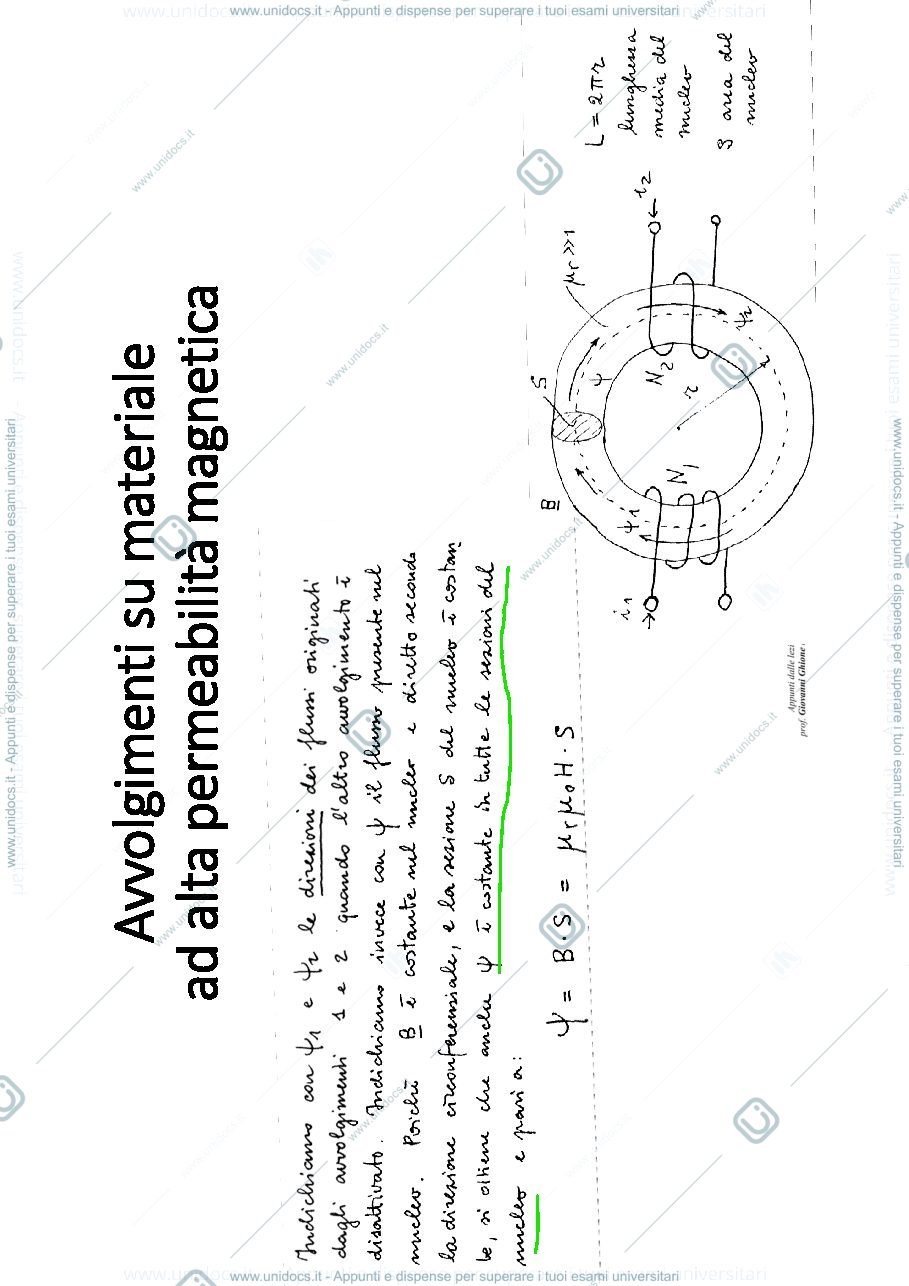 Anteprima pagina 3 — Circuiti Magnetici - slides lezioni prof: Bizzarri