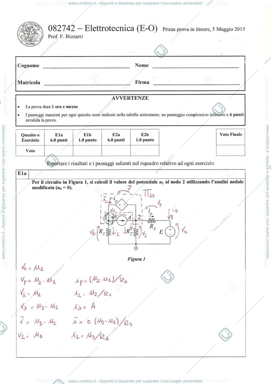 Anteprima pagina 1 — Soluzione_05_05_2015 esame prof: Bizzarri