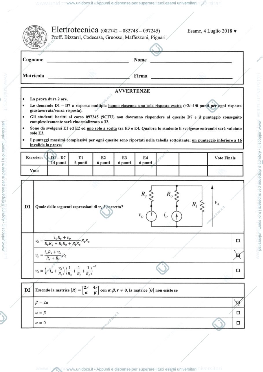 Anteprima pagina 1 — soluzione_04_07_2018 esame prof: Bizzarri