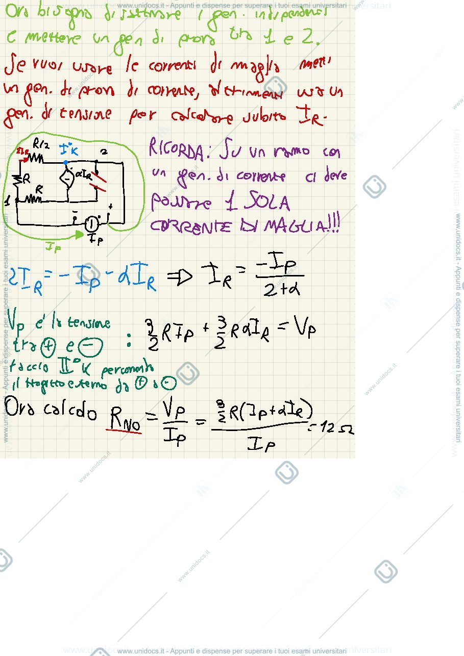 Anteprima pagina 2 — Esercizi elettrotecnica