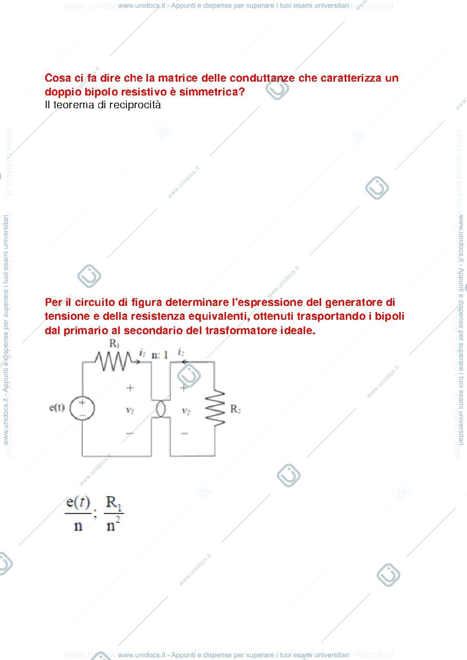 Anteprima pagina 4 — DOMANDE DI ELETTROTECNICA