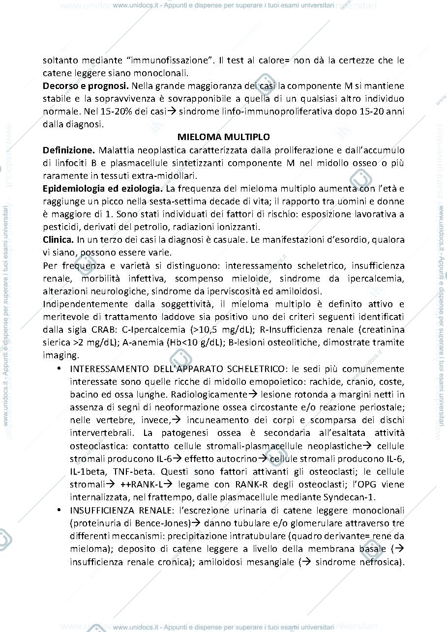 Anteprima pagina 2 — GAMMAPATIE MONOCLONALI