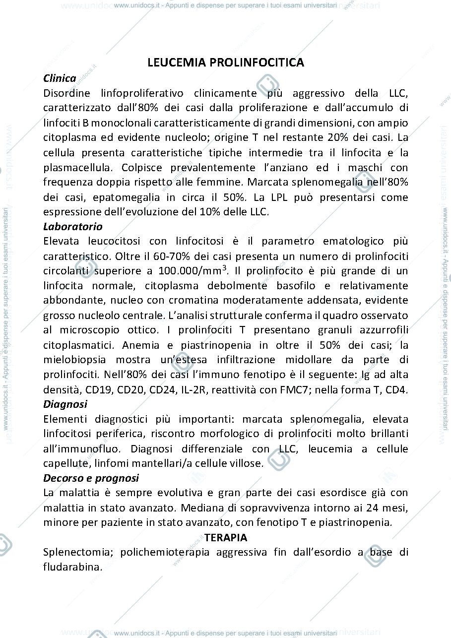 Anteprima pagina 1 — LPL e tricoleucemia