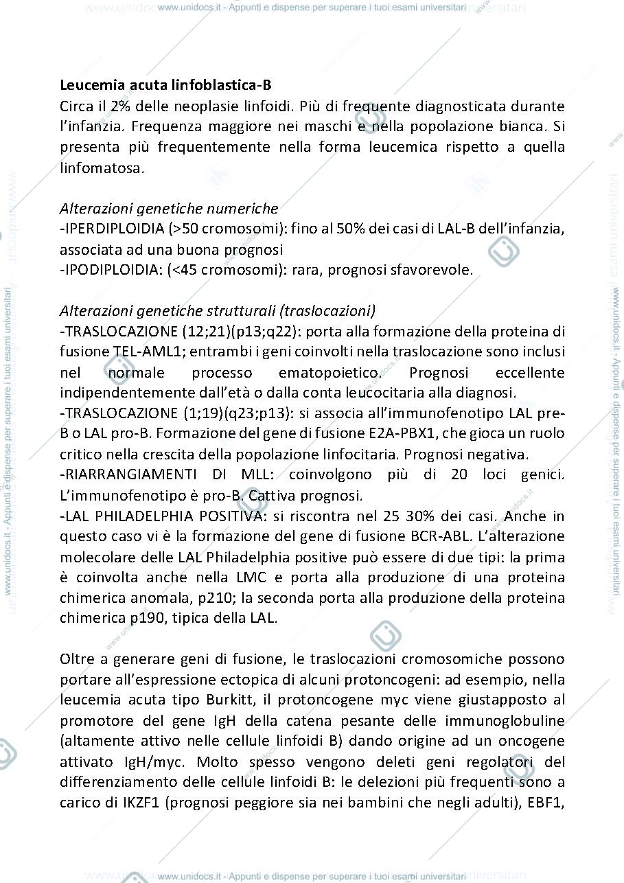 Anteprima pagina 2 — leucemia acuta linfoide
