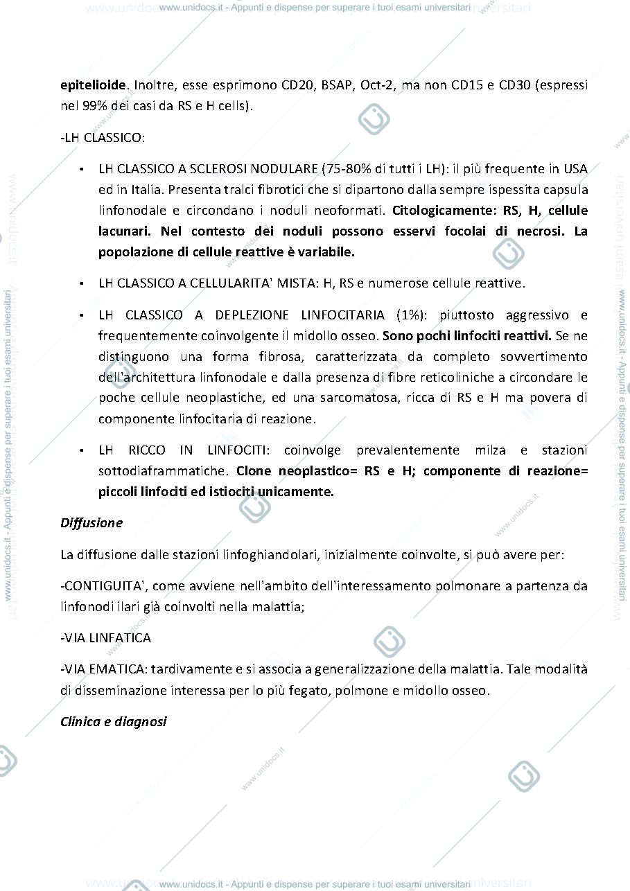 Anteprima pagina 2 — LINFOMI DI HODGKIN