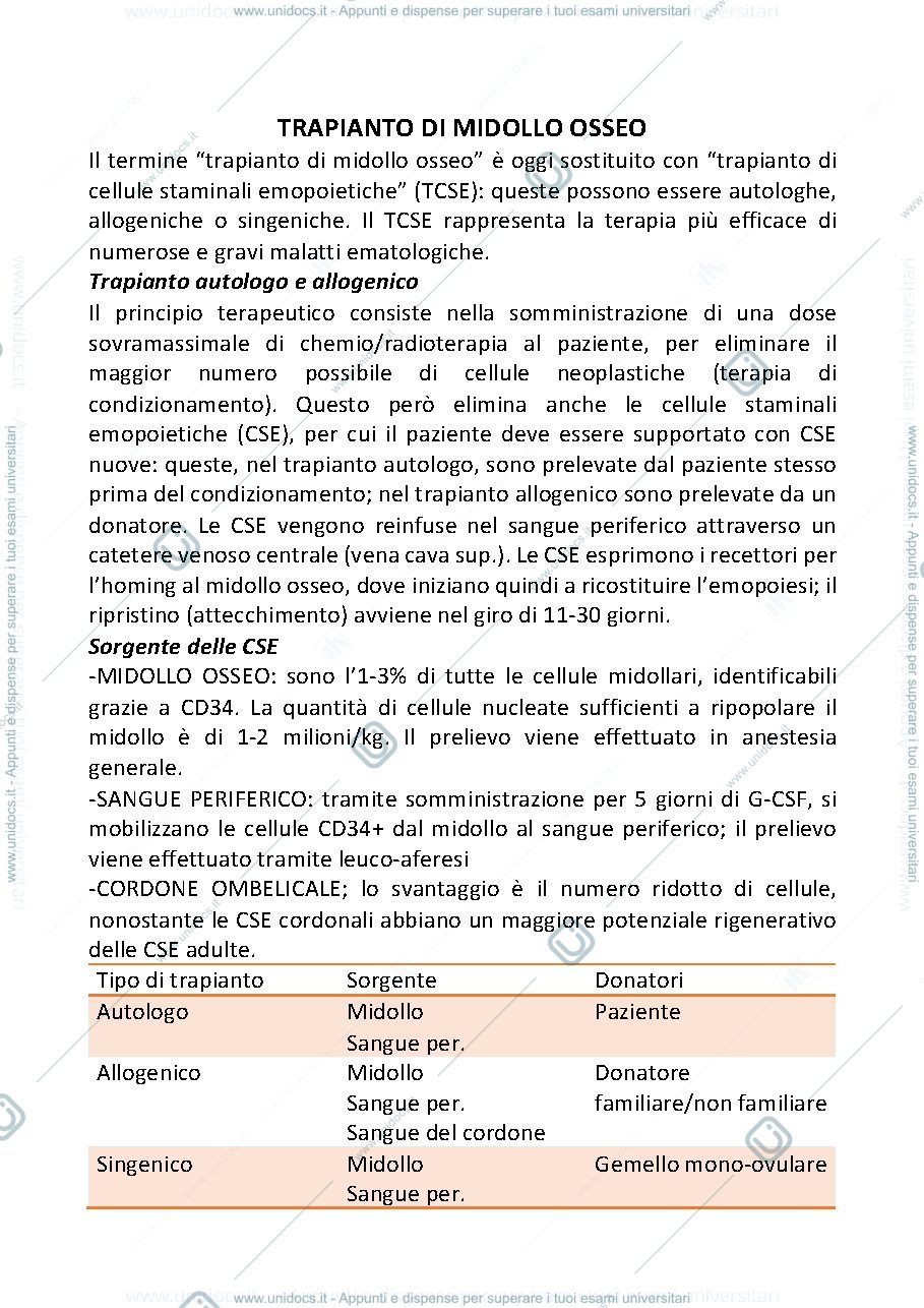 Anteprima pagina 1 — Trapianto midollo
