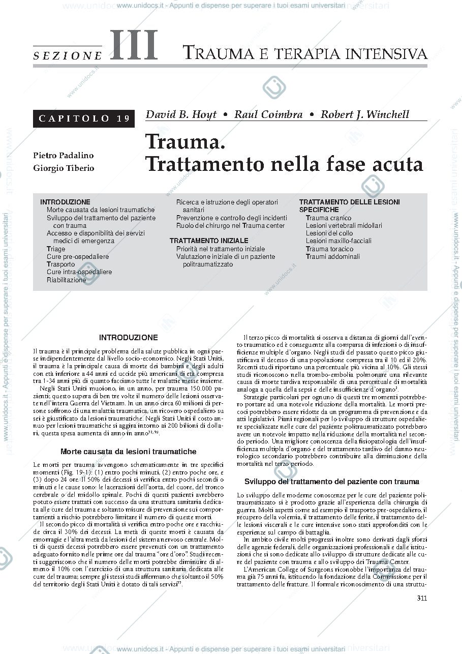 Anteprima pagina 1 — terapia intensiva post trauma
