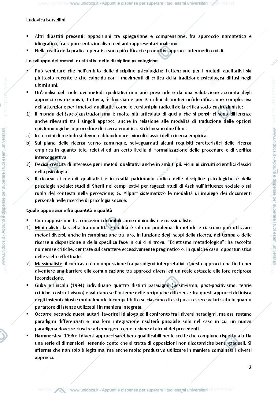 Anteprima pagina 3 — Metodi qualitativi in psicologia sociale