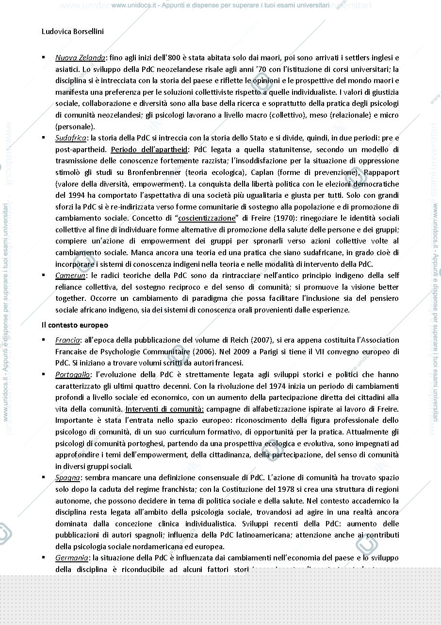 Anteprima pagina 4 — Psicologia di comunità. Prospettive, idee e metodi
