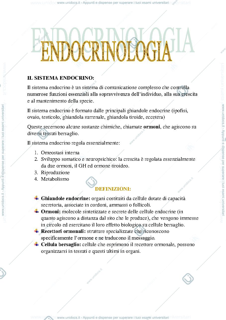 Anteprima pagina 1 — Endocrinologia e malattie dismetaboliche file 1
