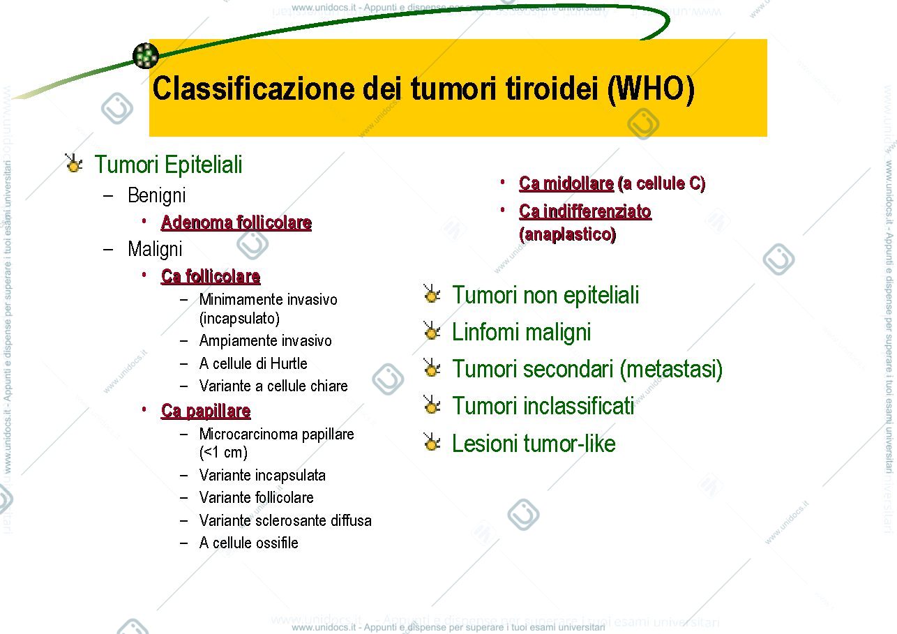 Anteprima pagina 2 — i tumori della tiroide