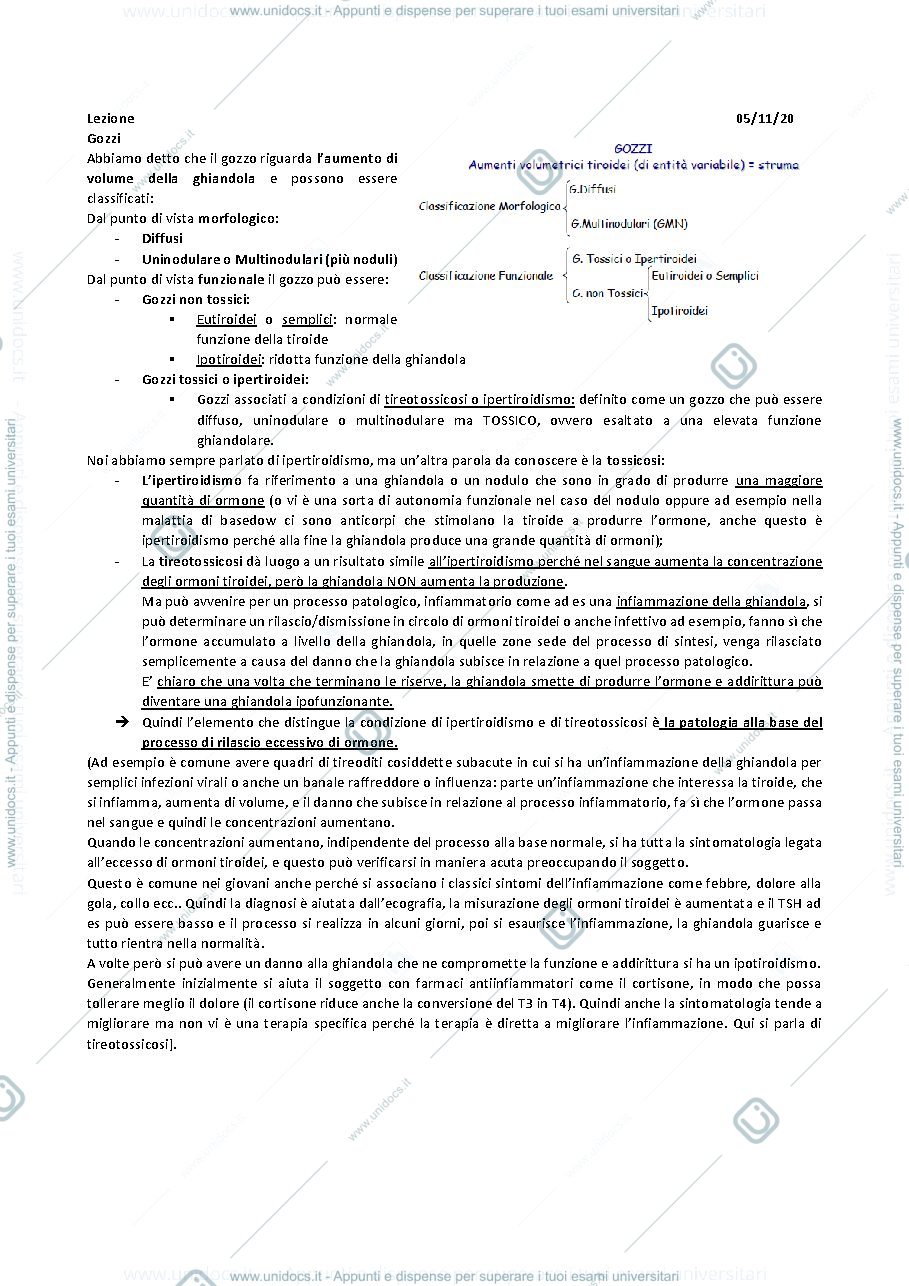Anteprima pagina 1 — QUINTA LEZIONE ENDOCRINOLOGIA