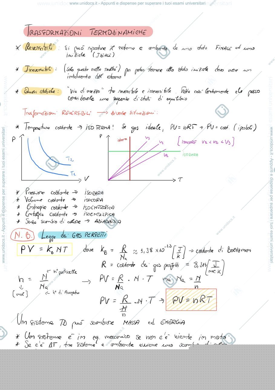 Anteprima pagina 1 — Parte di Fisica Tecnica