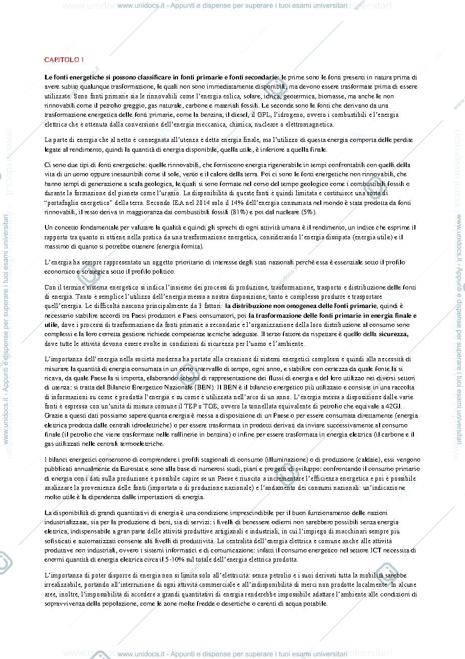 Anteprima pagina 1 — Riassunto dispensa