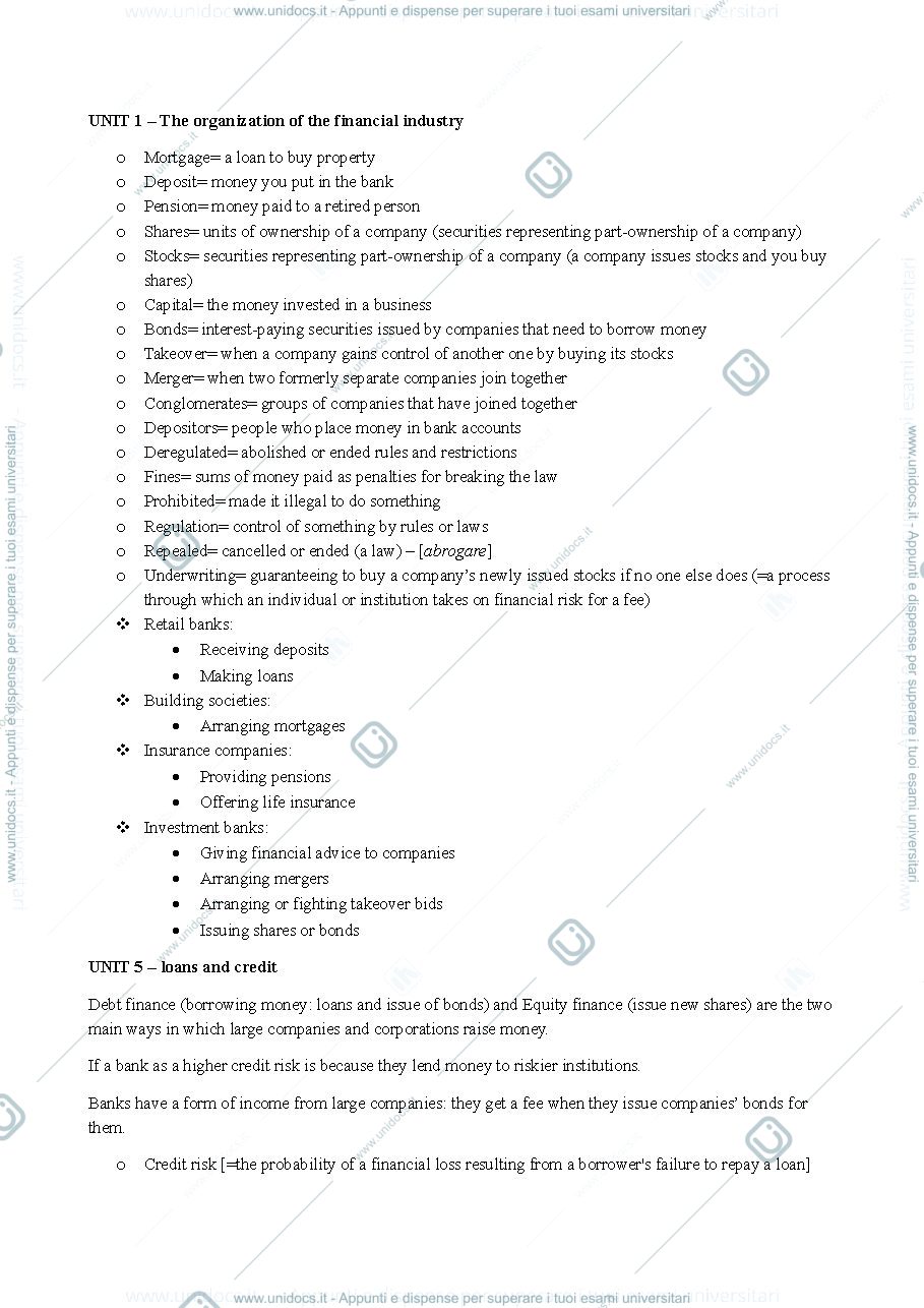 Anteprima pagina 1 — VOCAB FOR ENGLISH EXAM