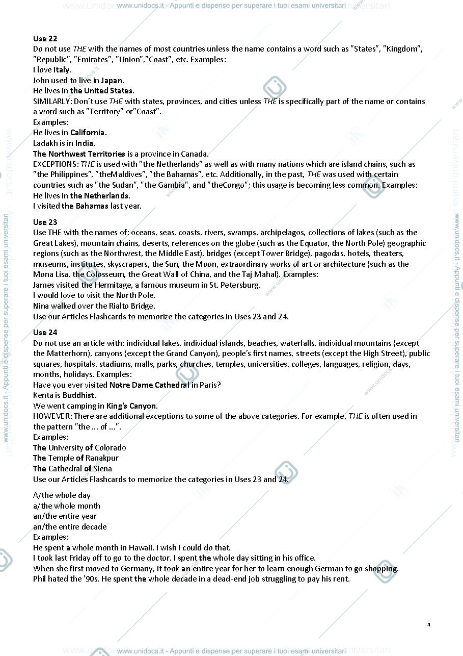 Anteprima pagina 4 — Appunti English for Tourism
