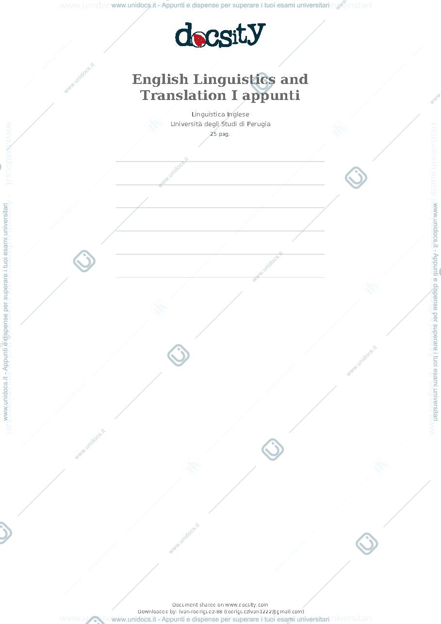 Anteprima pagina 1 — English linguistics