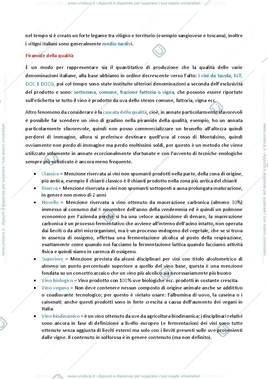 Anteprima pagina 4 — Appunti enologia 1