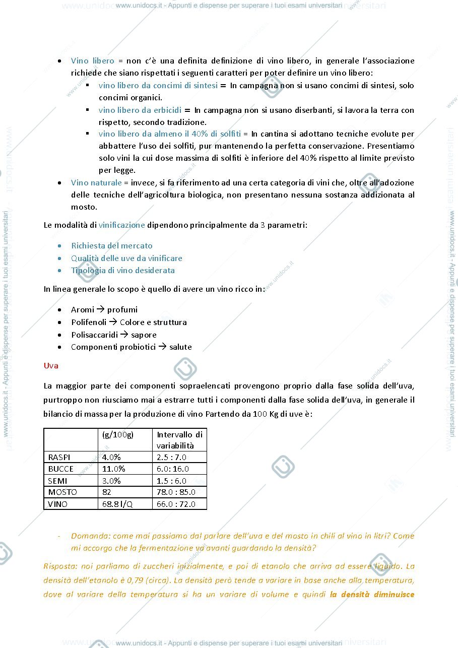 Anteprima pagina 5 — Appunti enologia 1