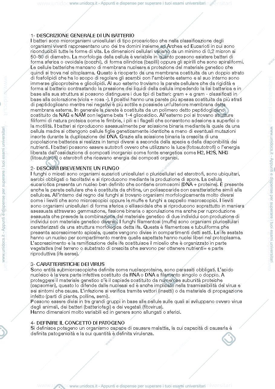 Anteprima pagina 1 — Domande patologie post raccolta 