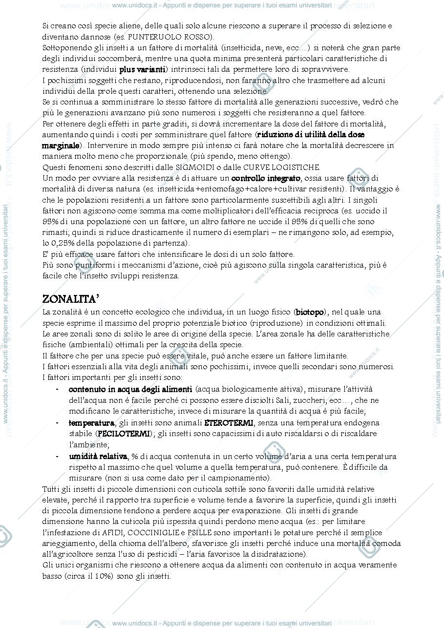 Anteprima pagina 2 — Esonero 1 Entomologia