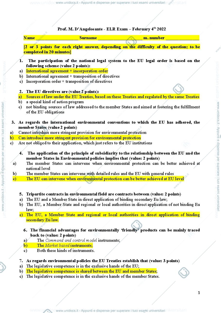 Anteprima pagina 1 — Exam 4.2.2022