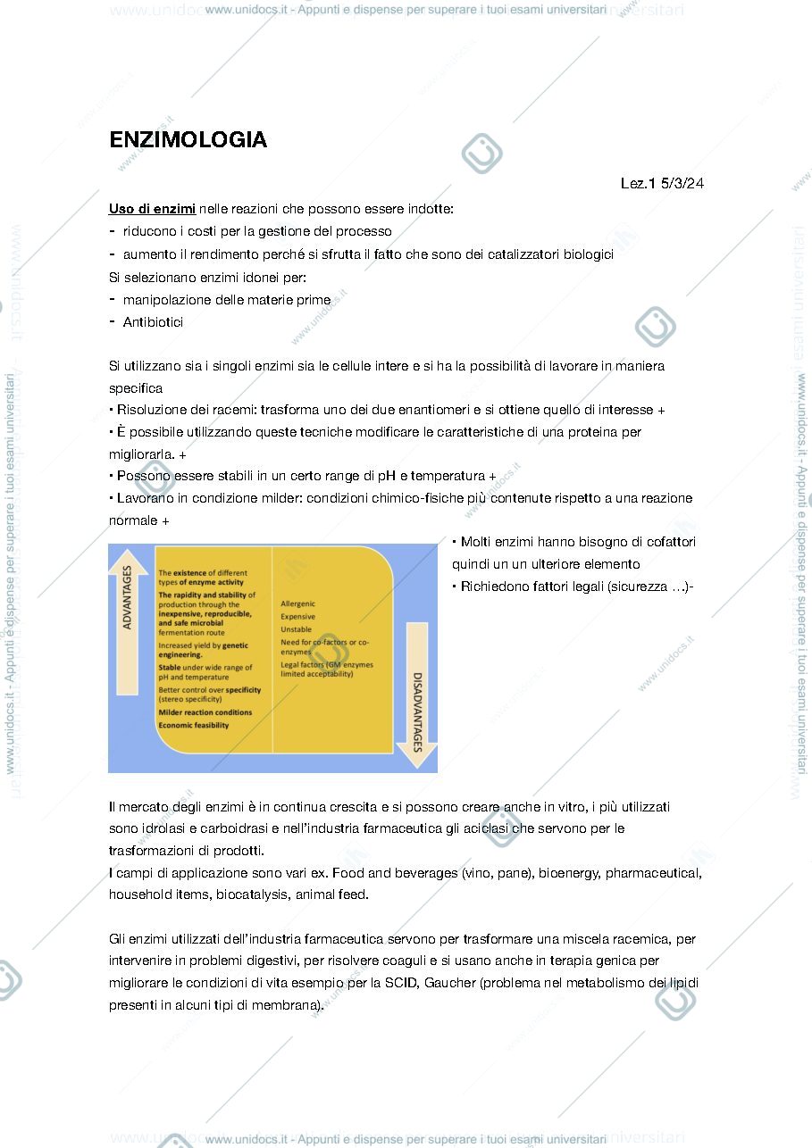 Anteprima pagina 1 — Appunti 1a parte 