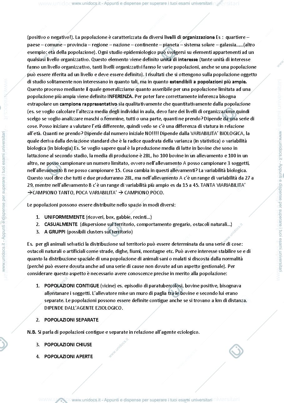 Anteprima pagina 2 — Epidemiologia 2a lezione Fratini