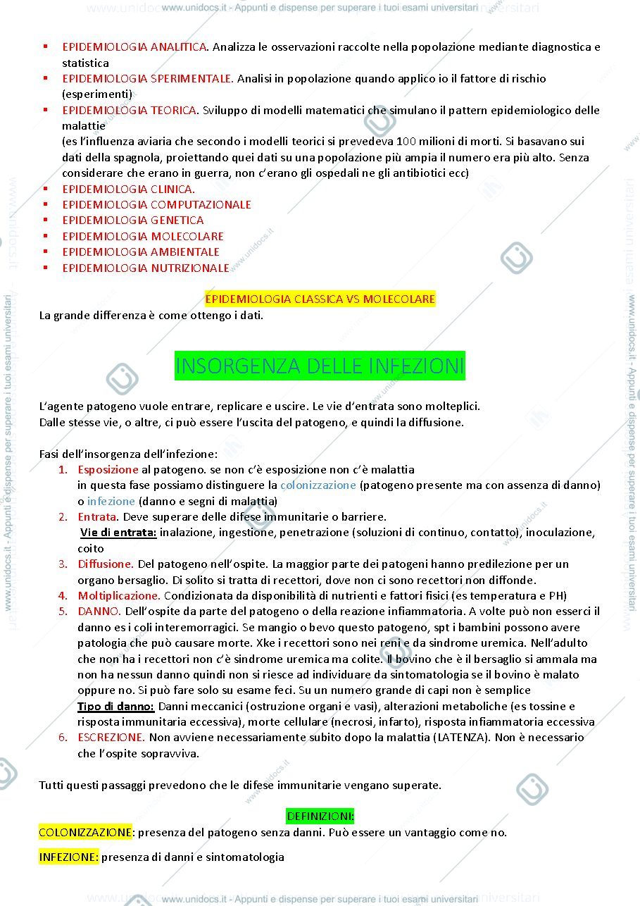 Anteprima pagina 3 — Epidemiologia Molecolare