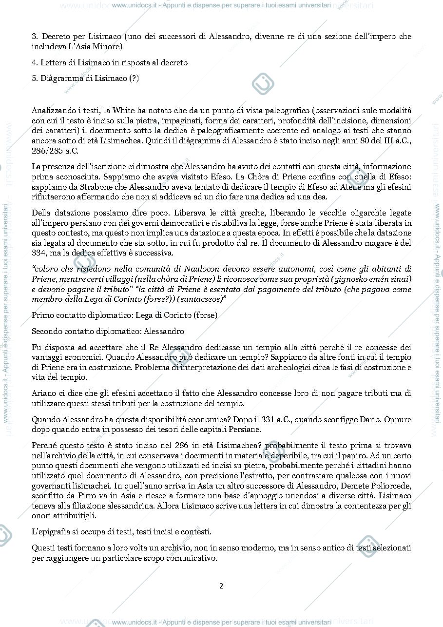 Anteprima pagina 2 — Appunti del corso di Epigrafia Greca a.a. 2021/2022