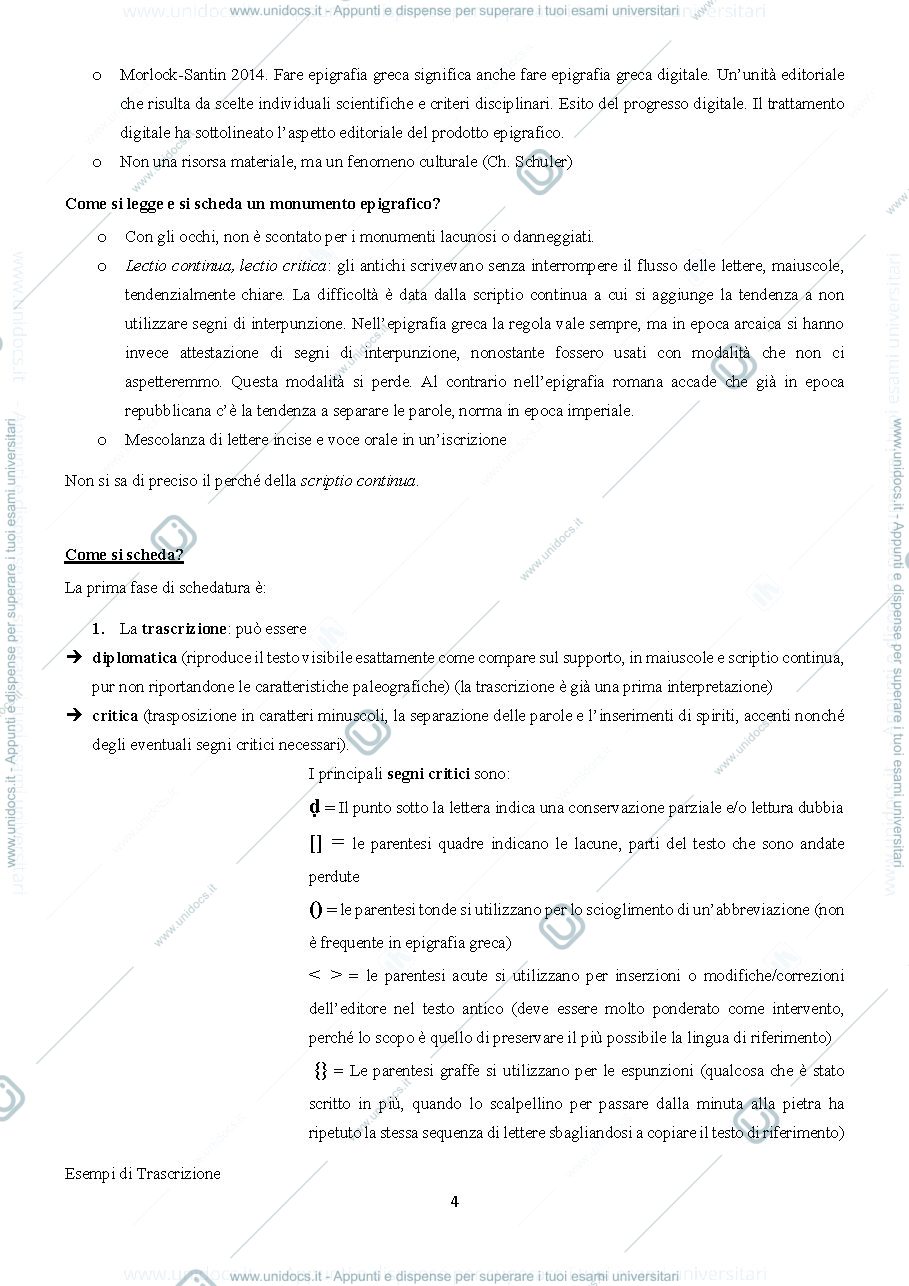 Anteprima pagina 4 — Appunti del corso di Epigrafia Greca a.a. 2021/2022
