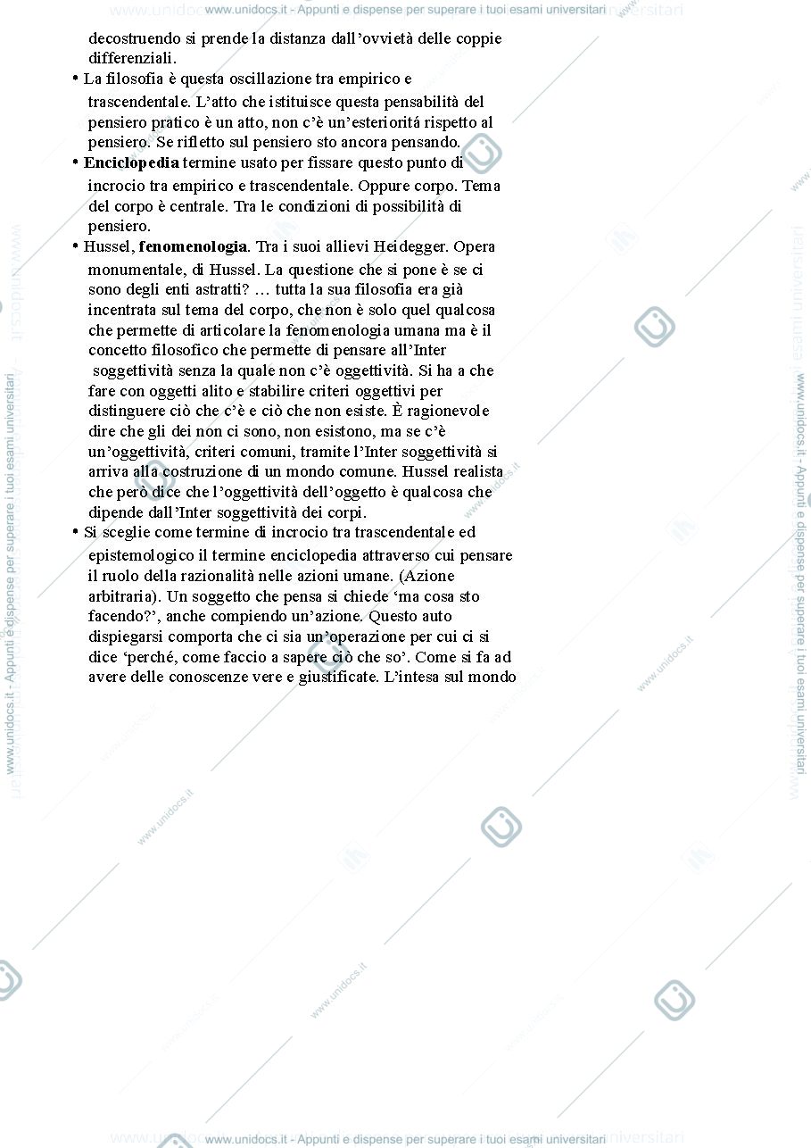 Anteprima pagina 3 — Epistemologia delle scienze umane, appunti di lezione 