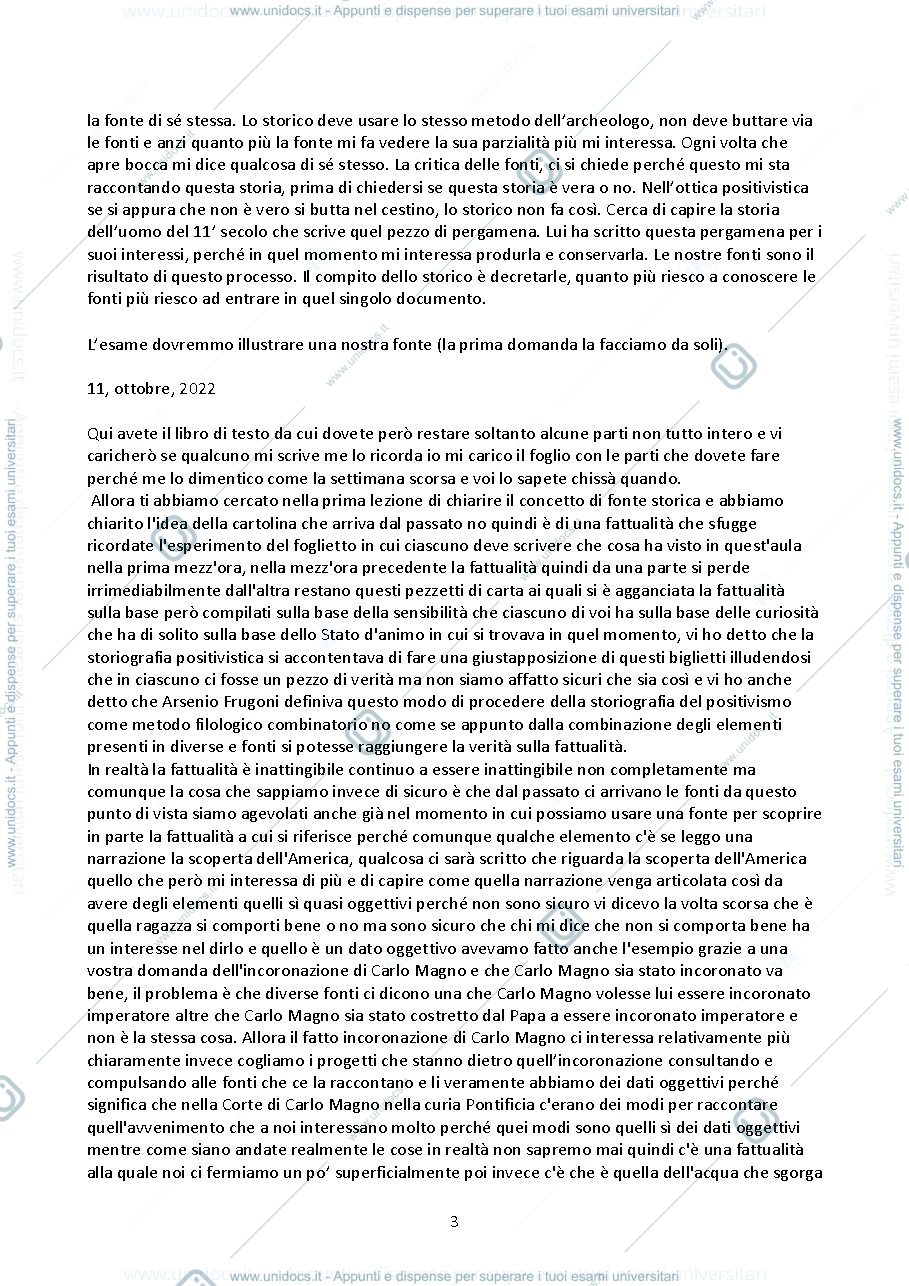 Anteprima pagina 3 — Esegesi delle fonti storiche medievali 
