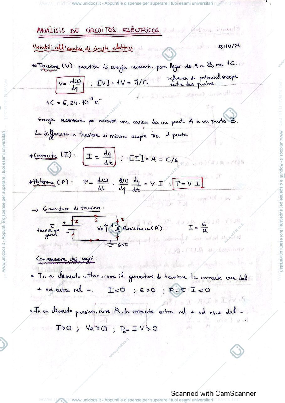 Anteprima pagina 1 — Appunti esperimentazione II 