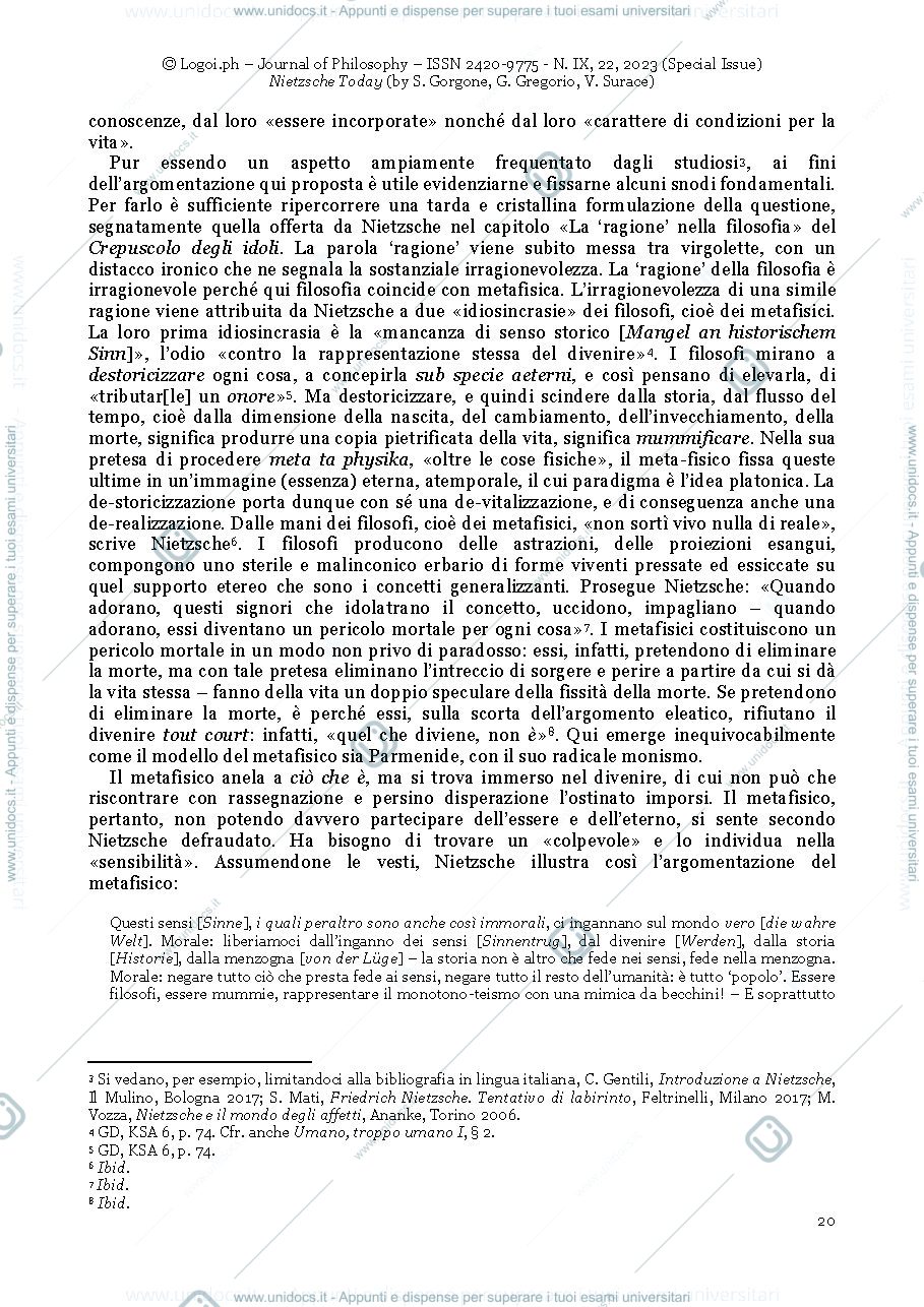 Anteprima pagina 2 — Francesco Cattaneo, Sul pathos della conoscenza. Nietzsche e la saggezza tragica