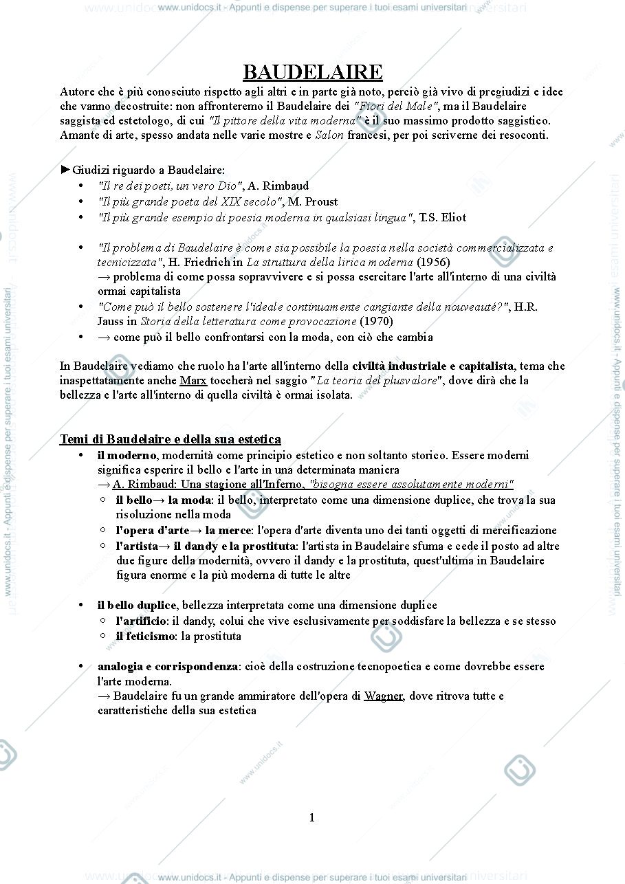 Anteprima pagina 1 — Baudelaire