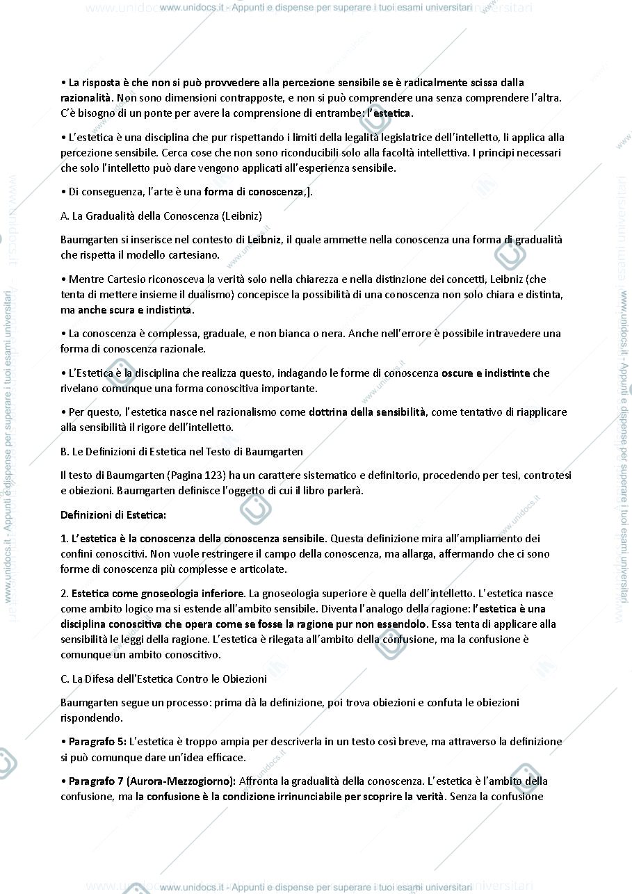 Anteprima pagina 3 — APPUNTI ESTETICA 2025/2026