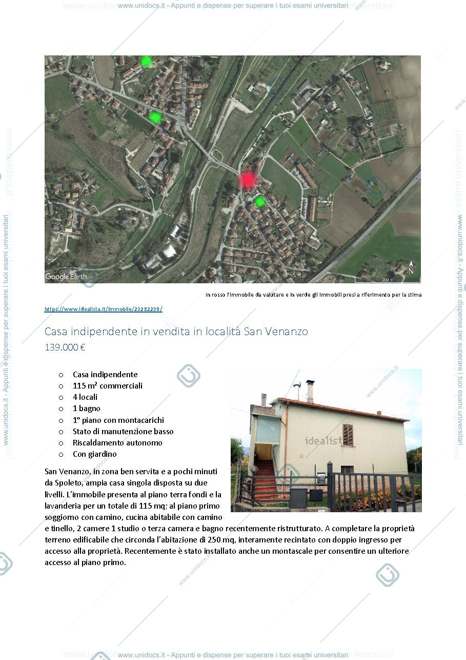 Anteprima pagina 2 — stima a valore di mercato
