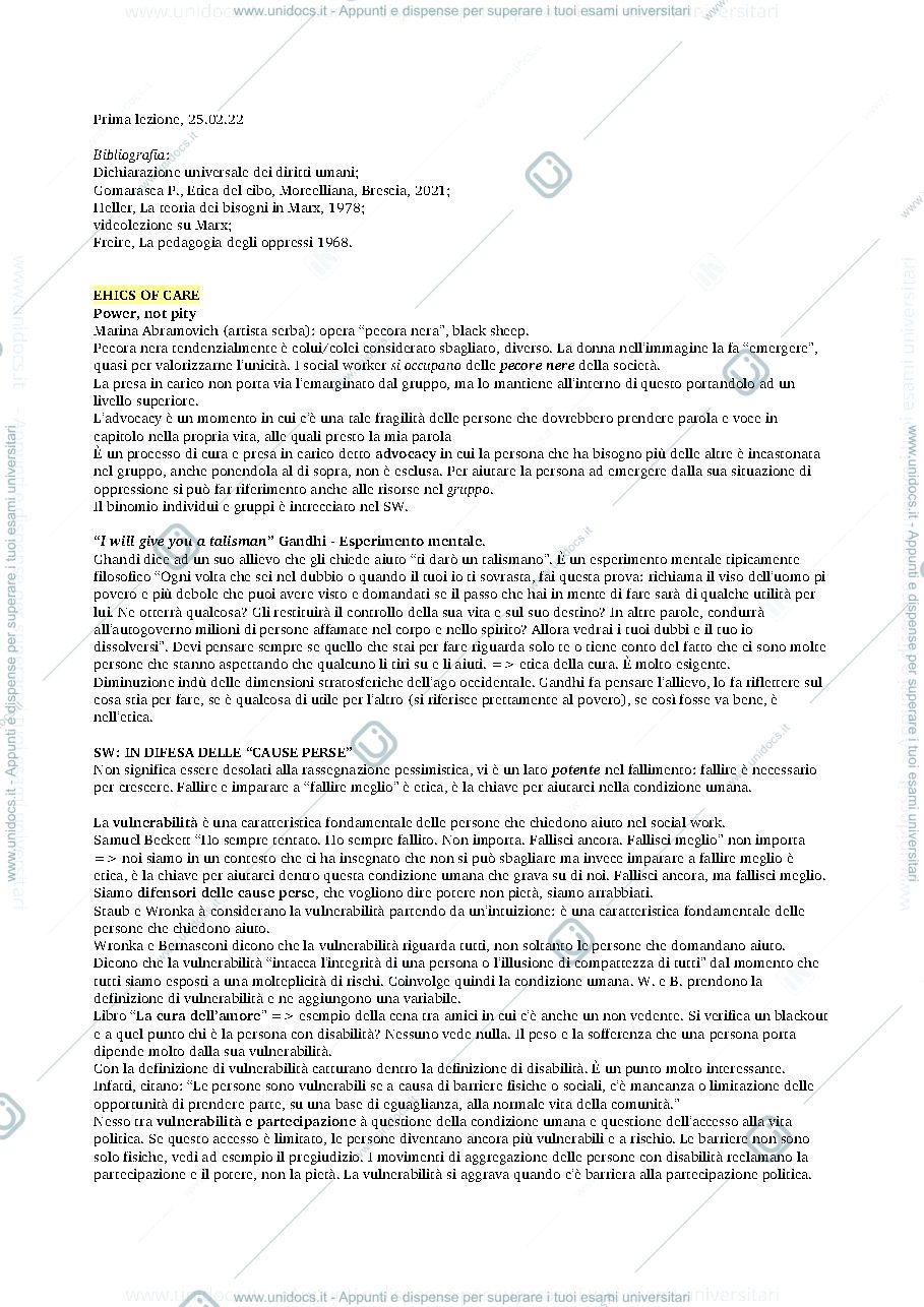 Anteprima pagina 1 — Etica della cura 