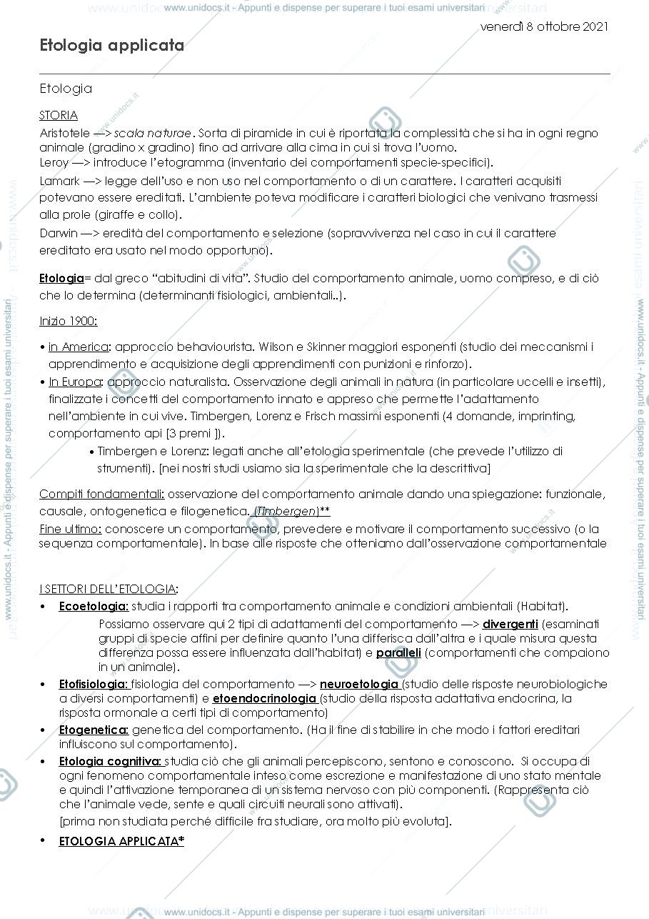 Anteprima pagina 1 — etologia applicata_prime lezioni