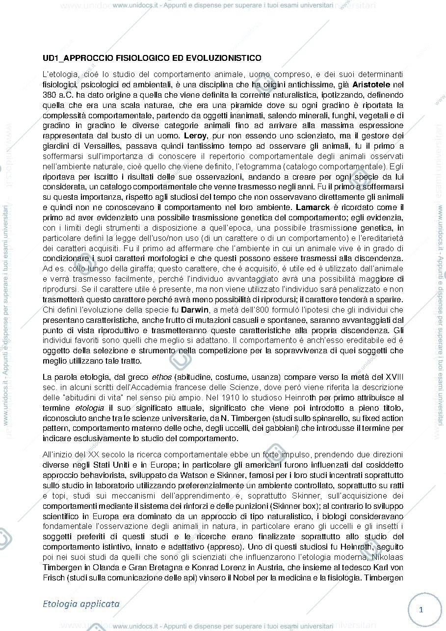 Anteprima pagina 1 — ETOLOGIA APPLICATA - MACCHI