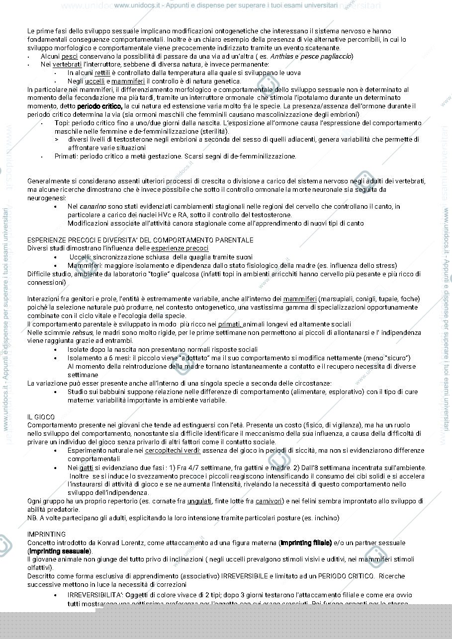 Anteprima pagina 3 — Il comportamento animale