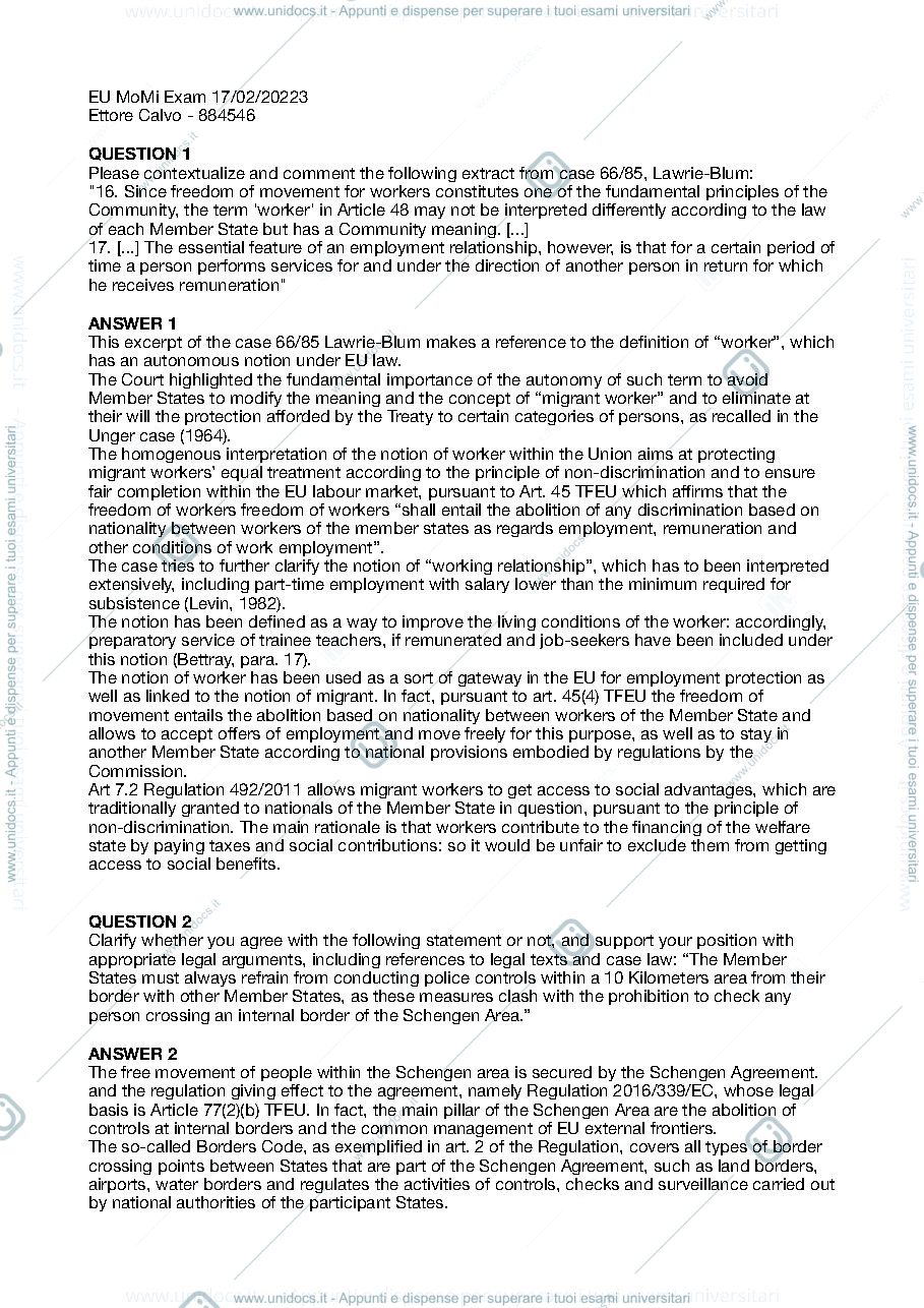 Anteprima pagina 1 — Exam 