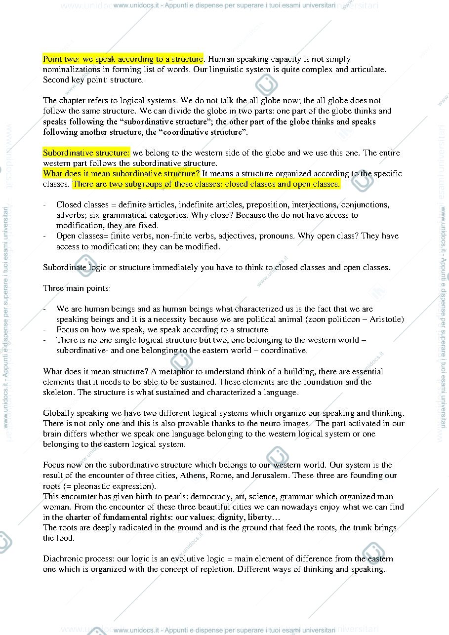 Anteprima pagina 3 — Linguistic analysis 