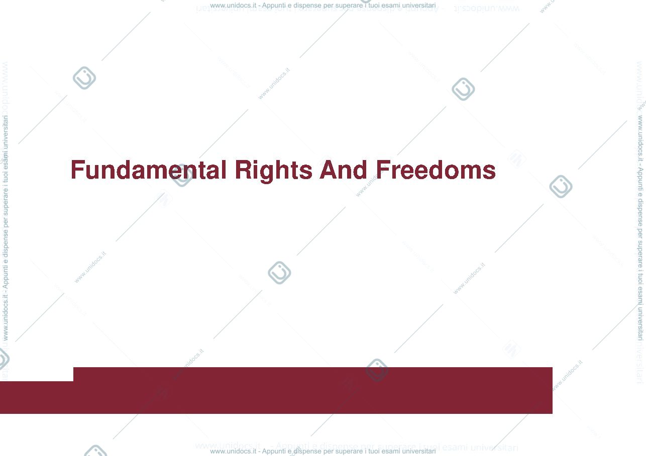 Anteprima pagina 1 — Fundamental rights and freedom