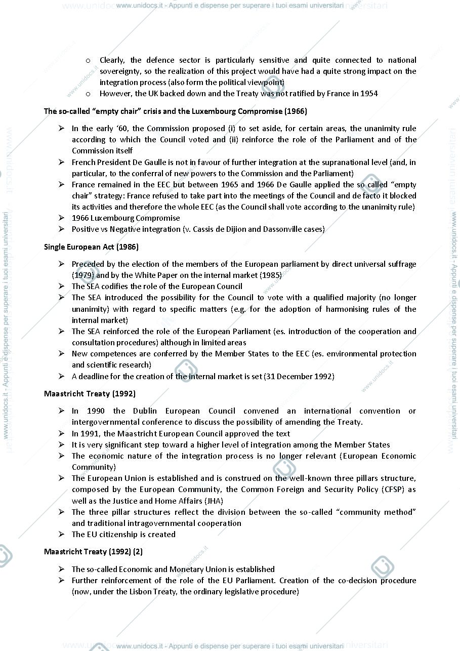 Anteprima pagina 4 — Appunti completi e integrati di European Union Law - Prof. Calzolari