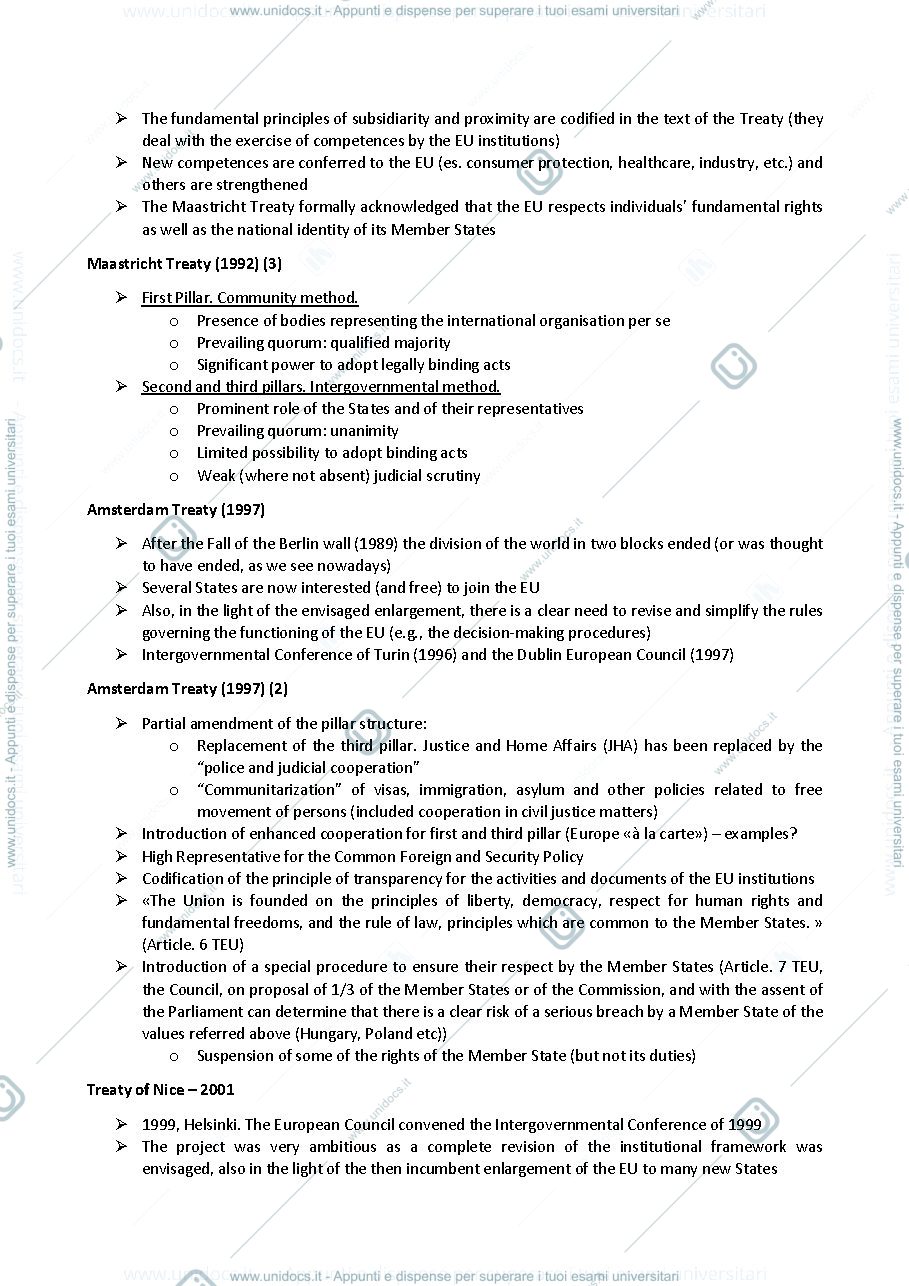 Anteprima pagina 5 — Appunti completi e integrati di European Union Law - Prof. Calzolari