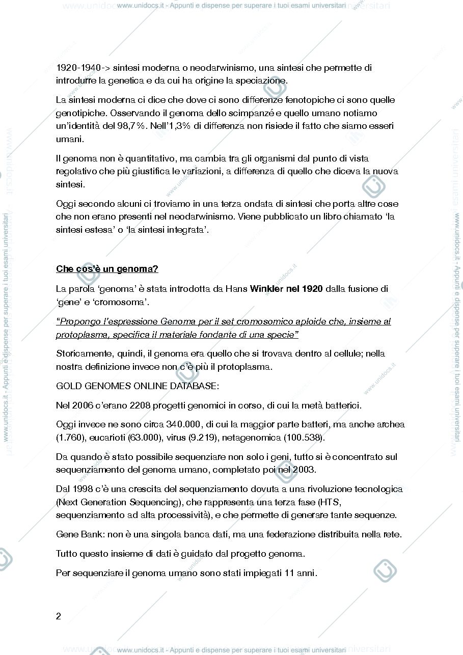 Anteprima pagina 2 — Evoluzione dei genomi animali