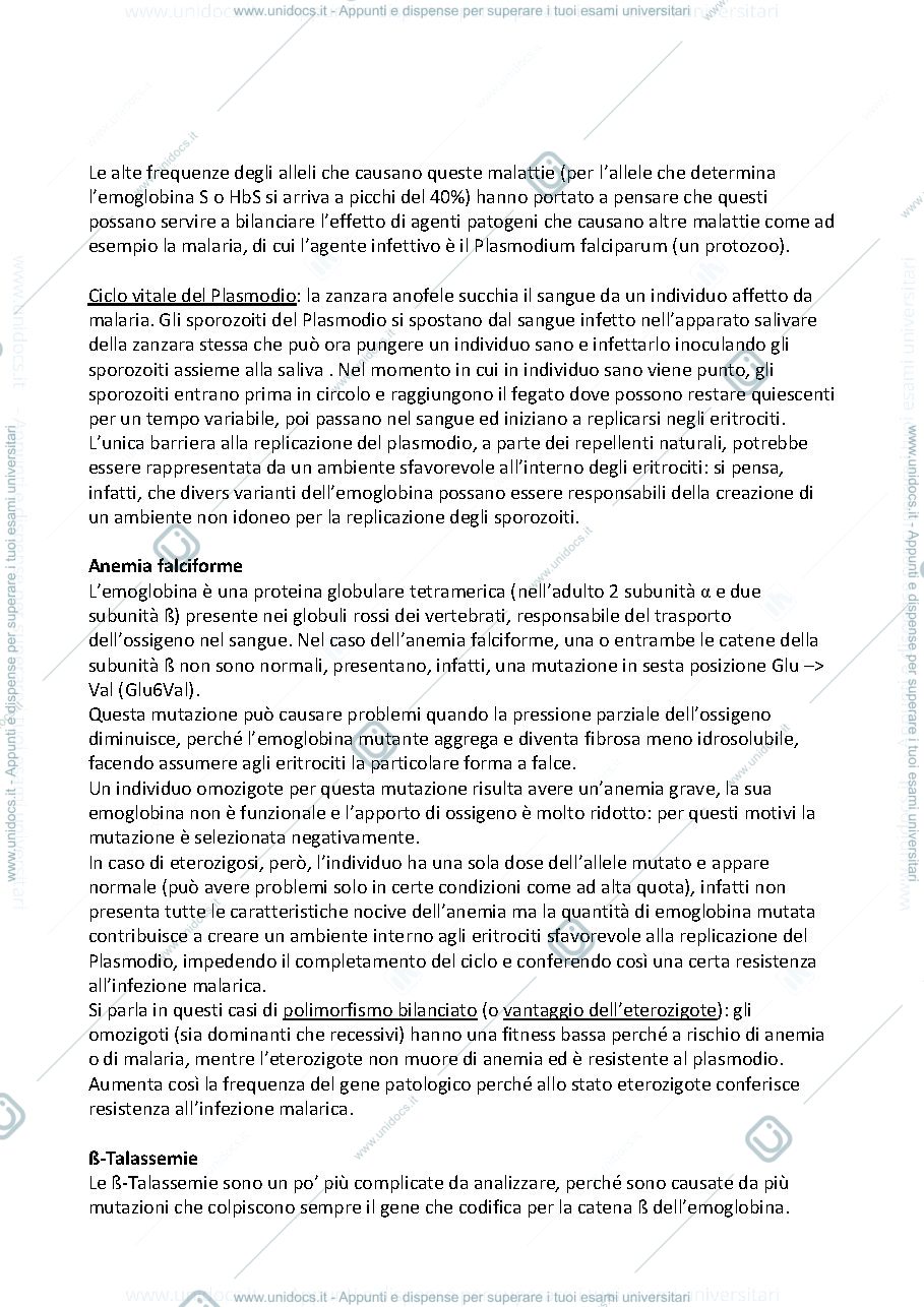 Anteprima pagina 2 — Come le malattie altamente differenziate possono avere importanza evolutiva?