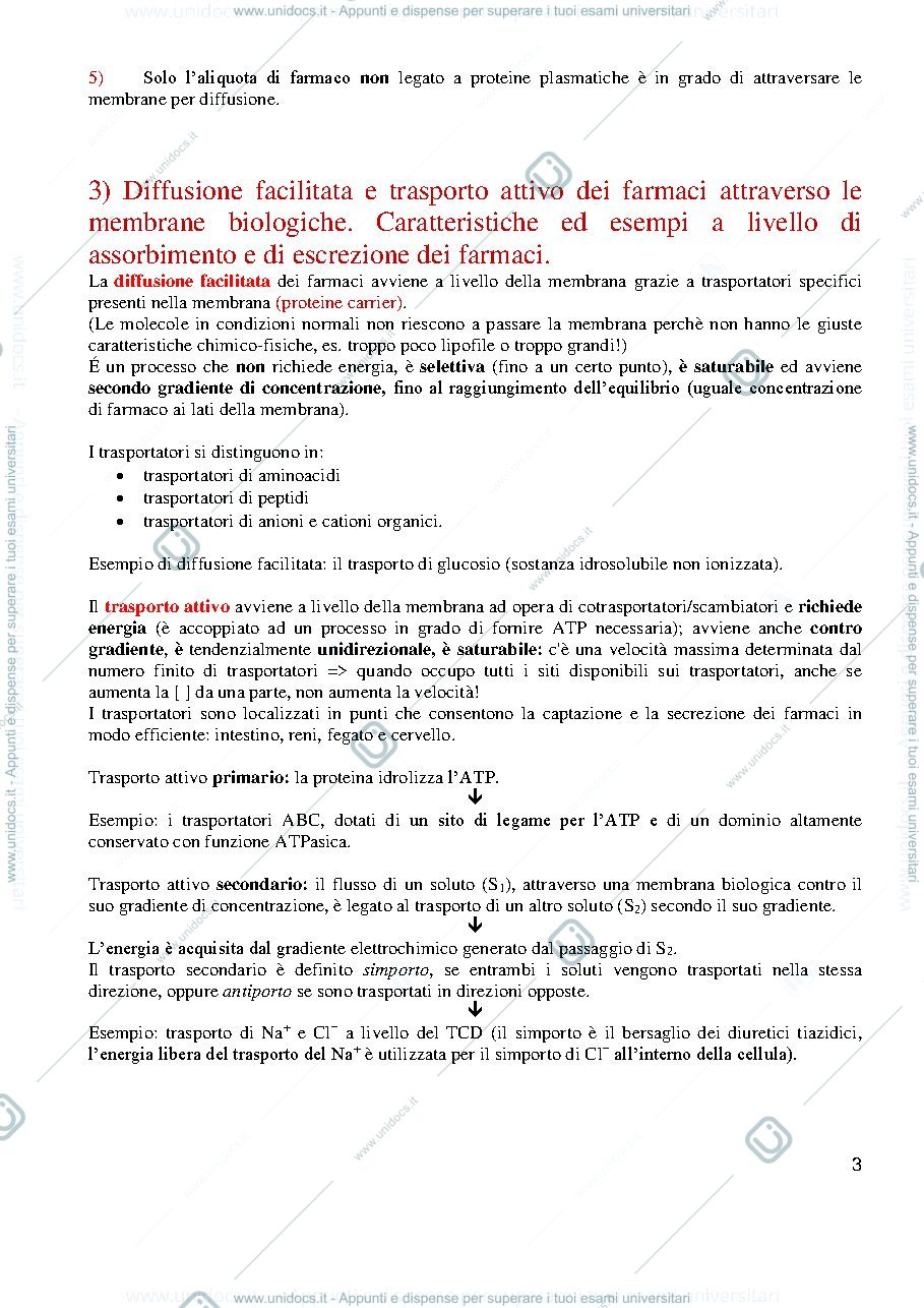Anteprima pagina 3 — Domande e risposte farmacognosia
